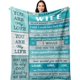 thumbnail image 1 of LHSHID Gifts for Wife/Her Wife Birthday Gift Anniversary Wedding Gift for Her Blanket Anniversary/Birthday Gifts for Wife Wife Gifts from Husband for Anniversary/Christmas/Valentines 30"x40", 1 of 6