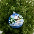 thumbnail image 2 of STPgoods Forest Glass Christmas Ornament Set 4 Pcs Hand-Painted Christmas Tree Ornaments Christmas Tree Hanging Decoration Christmas Ball Ornaments, Blue White, 2 of 4
