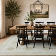 thumbnail image 3 of TURCURNO Beige 6x9 Area Rug, Vintage Boho Medallion Living Room Rug Washable Non Slip Low Pile Rug Distressed Rug Indoor Retro Carpet for Bedroom Dining Room Office, 3 of 11
