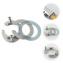 Niceauty Wash Basin Nuts Silver Stainless Steel 1 Set