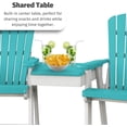 thumbnail image 5 of DutchCrafters Plastic Poly Outdoor Bistro Set with 2 Chairs and Attached Center Table, 3 Piece Patio Furniture Set - Amish Made in USA, 5 of 7