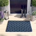 thumbnail image 2 of Navy Blue and White Geometric Flannel Non Slip Door Rugs,Washable Door Mats Indoor,Decorative Door Mats,Dirt-Resistant and Absorbent Doormat for Entrance,Bedroom,Kitchen,Bathroom,31.5"x17", 2 of 4