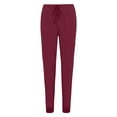 thumbnail image 4 of Natural Uniforms Womens 10 Pocket Cool Stretch Jogger Scrub Set with Regular and Petite Sizes (Burgundy, Small), 4 of 6