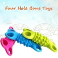 thumbnail image 3 of Pet Supplies 1 Pc Rubber Pet Toy Four Hole Bones Reflected Toys Pet Dog Toys, 3 of 3