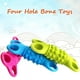 thumbnail image 3 of ¡Grandes ahorros navideños! 1 juguete de goma para mascotas con cuatro agujeros y huesos reflectantes. Juguetes para morder perros. ¡Excelentes regalos por menos en liquidación!, 3 of 3