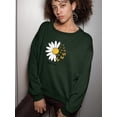 thumbnail image 2 of Find Your Soul Daisy Sweatshirt Women -Image by Shutterstock, Female 3X-Large, 2 of 4