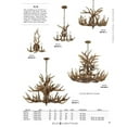 thumbnail image 3 of Elk Home 18-Inch Wide Elk Chandelier, Traditional, Wood Tone, 3 of 3