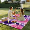 thumbnail image 4 of Watercolor Floral Outdoor Rug for Patio/Deck/Porch, Non-Slip Large Area Rug 3 x 5 Ft, Spring Flowers Botanical Vintage Indoor Outdoor Rugs Washable Area Rugs, Reversible Camping Rug Carpet Runner, 4 of 8
