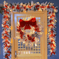 thumbnail image 4 of Christmas Wreath Rattan Set Wreaths For Doors New Year Decorations Flower Garland Outdoor Home Decor Christmas Decoration 2024, 4 of 5