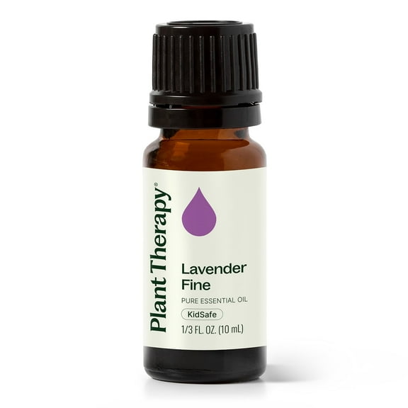 Plant Therapy Lavender Fine Essential Oil 10 mL (1/3 oz) 100% Pure, Undiluted, Therapeutic Grade