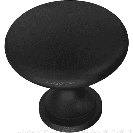 Liberty P42354C-FB 1 1/4" Garrett Mushroom Knob Flat Black Finish