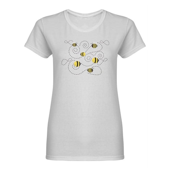 Bees Set Shaped T-Shirt Women -Image by Shutterstock, Female XX-Large