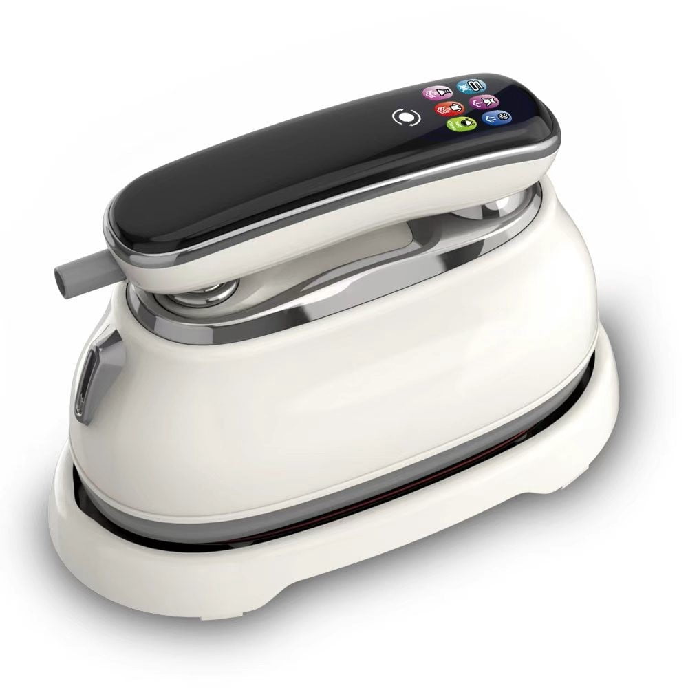 Portable Handheld Garment Steamer with LCD Display, 6 Adjustable Steam Levels, Foldable Travel Steam Iron, Dry & Wet Dual Use Clothes Steamer for Home & Travel