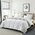 thumbnail image 4 of Serta 233 Thread Count White Goose Feather And White Goose Down Fiber Comforter-Light Warmth, 4 of 8