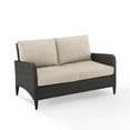 thumbnail image 6 of Crosley Kiawah Outdoor Wicker Loveseat in Beige, 6 of 11