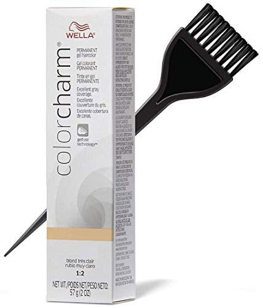 Wella Color Charm GEL Permanent Haircolor (w/Sleek Brush) Hair Color Dye for Excellent Gray Coverage, Gelfuse Technology (4G/257 Dark Golden Brown) - image 2 of 2