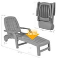 thumbnail image 2 of Gymax Set of 2 Patio Adjustable Chaise Lounge Chair Folding Sun Lounger Recliner Grey, 2 of 10