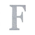 thumbnail image 2 of BalsaCircle 8" Silver Solid Letter F Self-Adhesive Rhinestones Gems Sticker, 2 of 8