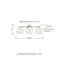 thumbnail image 4 of Capital Lighting 152131-548 Ansley 3 Light 23" Wide Vanity Light - Brass, 4 of 7