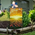 thumbnail image 3 of Spring Summer Red Poppy Flower Oil Painting Sunrise Floral Flowers Field Garden Yard Flag 12"x 18" Double Sided Polyester Welcome House Flag Banners for Patio Lawn Outdoor Home Decor, 3 of 6