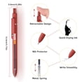 thumbnail image 3 of Thinsony 5pack/lot Quick Dry Ink Pens Durable Ink Comfortable Grip Retractable Gel 1Set, 3 of 6