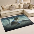 thumbnail image 2 of Coolnut Lightweight Soft Area Rugs 31x20 Inch, Storm Landscape with Dinosaur Floor Mat Doormat for for Rooms Entrance Hardwood Floor Living Room 2'7" x 1'8"） Nursery Rugs, 2 of 6