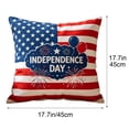 thumbnail image 3 of 4th Of July Independence Day Pillow Covers Patriotic Flag Throw Pillow Cases And Decorative Cushion Covers For Home Sofa Couch, 3 of 7