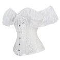 thumbnail image 2 of Gupgi Women Short Sleeve Solid Color Boat Neck Close-fitting Crop Tops, 2 of 6