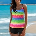 thumbnail image 2 of Swimsuit Women High Waisted Tankini Plus Size Tankini Swimsuit High Waisted 2 Piece Bathing Suit, 2 of 8