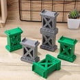 thumbnail image 4 of 6 Pcs Train Track Bridge Supports Train Track Pieces Train Bridge Riser For Wood Track Railway Accessories, 4 of 4