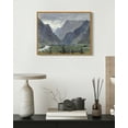 thumbnail image 3 of Drsoum Vintage Landscape Canvas Wall Art 11x14in Natural Framed Retro Village Prints Modern Kitchen Bathroom Office Decor, 3 of 6