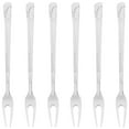 thumbnail image 1 of 6pcs Pickle Fork Dessert Fork Stainless Steel Fork Fruit Pick Kitchen Utensil, 1 of 7