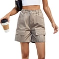 thumbnail image 1 of FJUCHAI Shorts Cargo en Denim pour Femmes Short Actif Extérieur Été pour Femmes S-TTG, 1 of 10