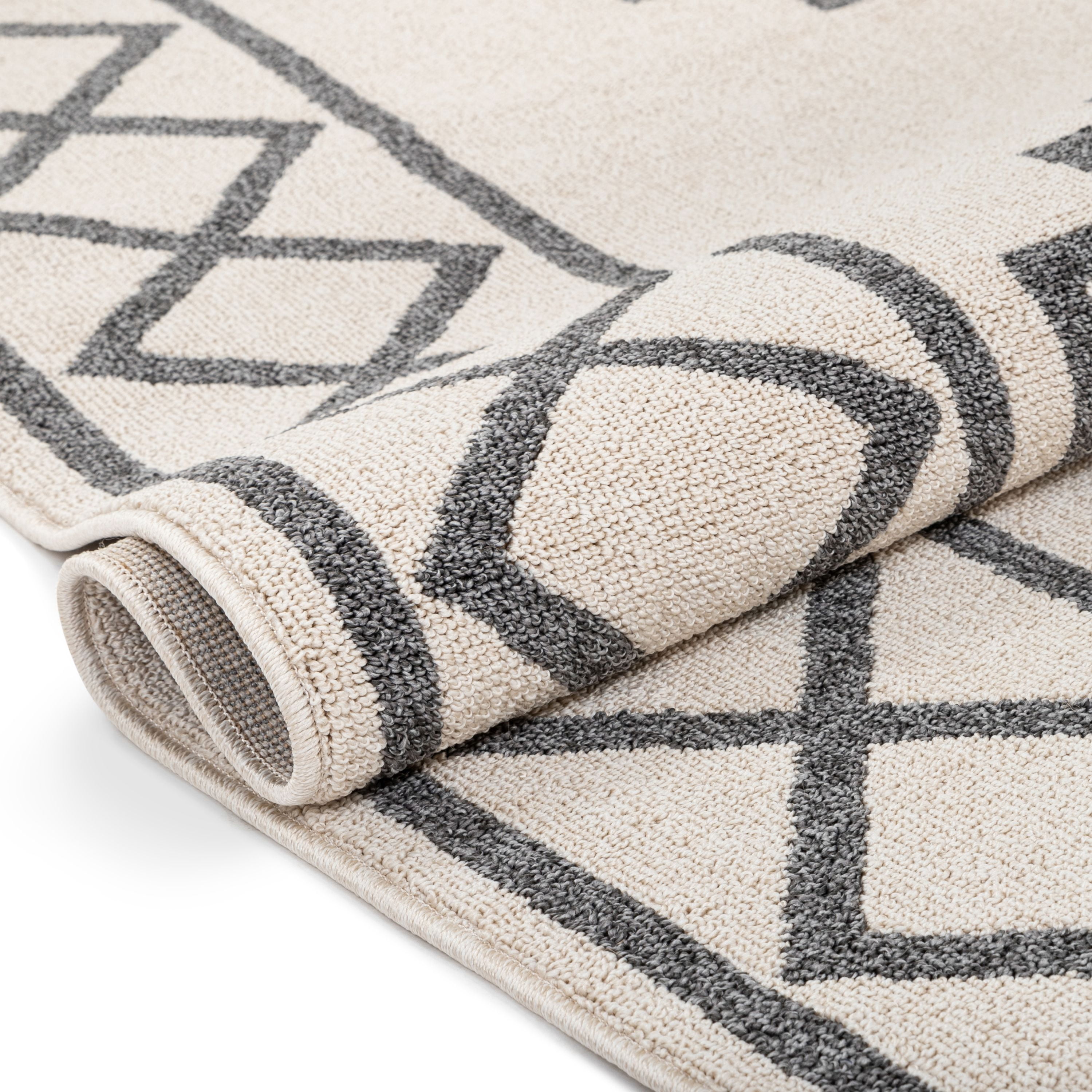 Well Woven Loop-De-Loop Tribal Modern Area Rug, Off-White