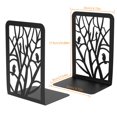 thumbnail image 3 of 1X Bookend/Pair Clearance! Book Ends Metal Bookends for Shelves Heavy Duty Bookend Shelf Holder Supports Home, 3 of 7