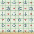 thumbnail image 2 of Ambesonne Fiesta Fabric by the Yard Upholstery, Frame Desgin with Skull, 2 Yards, Marigold Red Green, 2 of 5