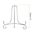 thumbnail image 2 of Uxcell 2Pack 5 Inch Plate Stands for Display Iron Folding Easel Plate Holders, Silver, 2 of 5
