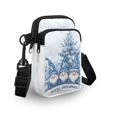 thumbnail image 3 of HELLHERO 2 Layers Polyester Shoulder Purse Women 4.33x1.97x7.09 Santa Claus pattern, 3 of 7