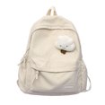 thumbnail image 1 of Schoolbag Female Student Korean Version Female Junior High School College Solid Color Backpack Versatile High-value Backpack, 1 of 5