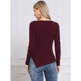 thumbnail image 3 of DARING DIVA Stylish Boat Neck Pullover Fall Winter Sweater XL Red, 3 of 6