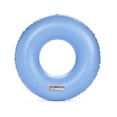 thumbnail image 5 of Float Life by FUNBOY Blue Cabana Stripe Luxury Tube Pool Float, Cup-Holder, 43" Oversized Design, Adults or Children Ages 8+, 5 of 8