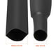 Tube Thermorétractable 1/2-inch(13mm) 2:1 Enveloppe de Fil de Tube Thermorétractable 33ft Noir – image 3 sur 4