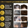thumbnail image 5 of (2 Pack) Hair Color Stick - Light Brown, Temporary Hair Dye Comb for Gray Hair, Water Resistant, Hair Color Touch Up Stick, 5 of 10