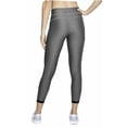 thumbnail image 4 of Under Armour Women's HeatGear Armour Ankle Crop Leggings,Metallic Silver,XS, 4 of 8