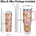 thumbnail image 3 of Goldendoodle Tumbler Goldendoodle Gifts 20 OZ 3D-Printed Insulated Cup Dog Lover Gift Travel Mug with Dogs Patterns and Vintage Florals(One Tumbler Included), 3 of 6