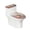 Hummingbird and Cherry Blossom, variant on HELLHERO Grape Bunch Pattern Elastic Fabric Toilet Top Cover Bathroom Toilet Cover Set Stretch Elastic Edge Universal Easy to Clean Fits All Toilet Shapes