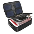 thumbnail image 6 of Fireproof Document Organizer Portable Lockable Storage Collapsible Travel File Holder with Zipper and Inserts for Home, 6 of 7