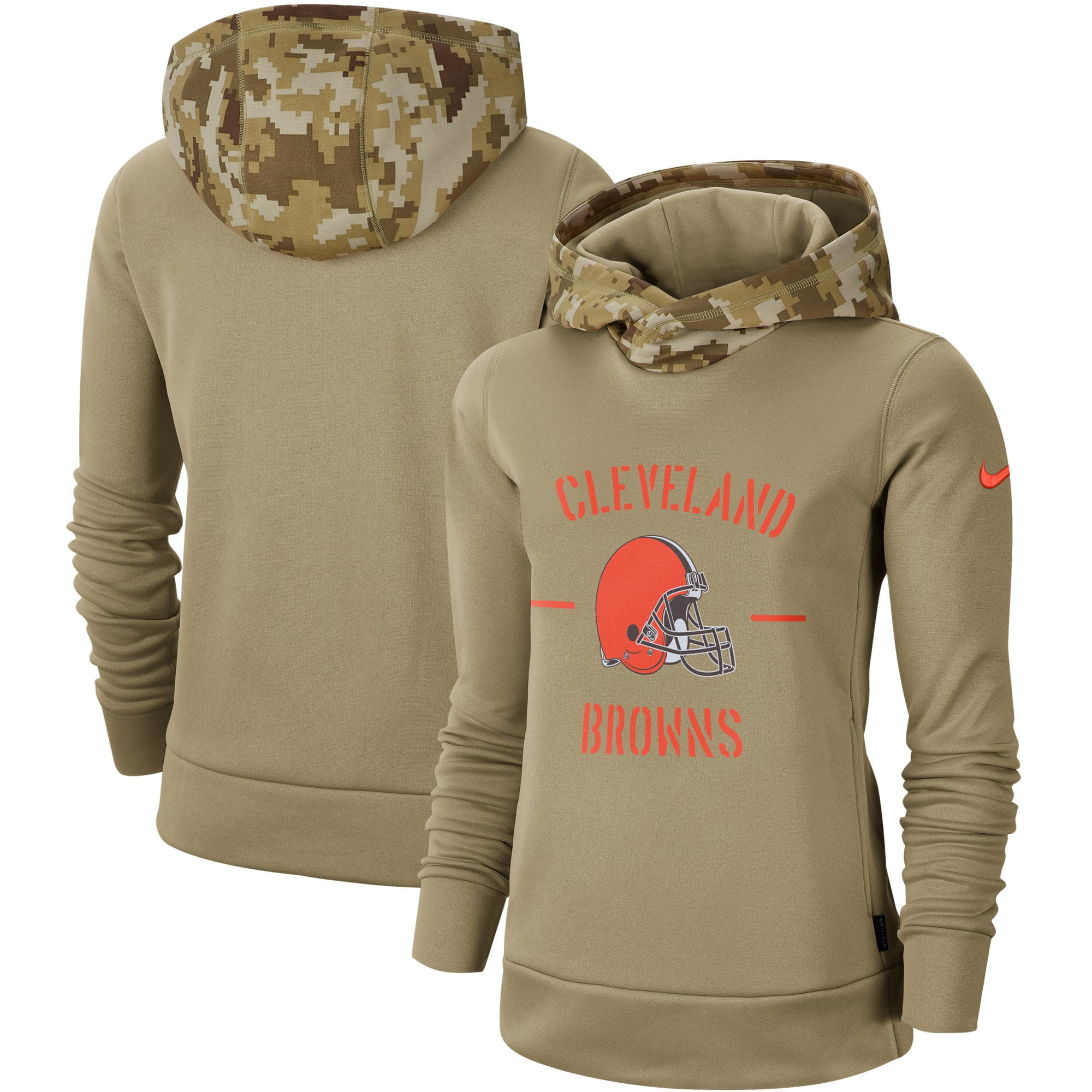 Cleveland Browns Nike Women's 2019 Salute to Service Therma Pullover