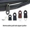 thumbnail image 2 of pitrice Bag Zipper Puller Detachable Clothes Zipper Slider Replacement Suitcase Zip Head, Black, Size 5, 10pcs, 2 of 8
