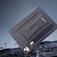thumbnail image 6 of Kids Friendly Auto Wake / Sleep Folio Flip Case for iPad Air 13" M3 2025 / Air 13" 6th M2 2024, with Kickstand + Card Slots + Stylus Slot, PU Leather Detachable Magnetic Front + Back Cover, Blue, 6 of 6